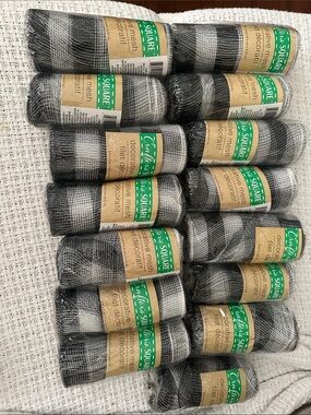 Lot of 15 crafter’s Square Decorative Mesh black & white